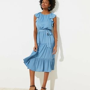Loft Ruffle tiered dress - pxs